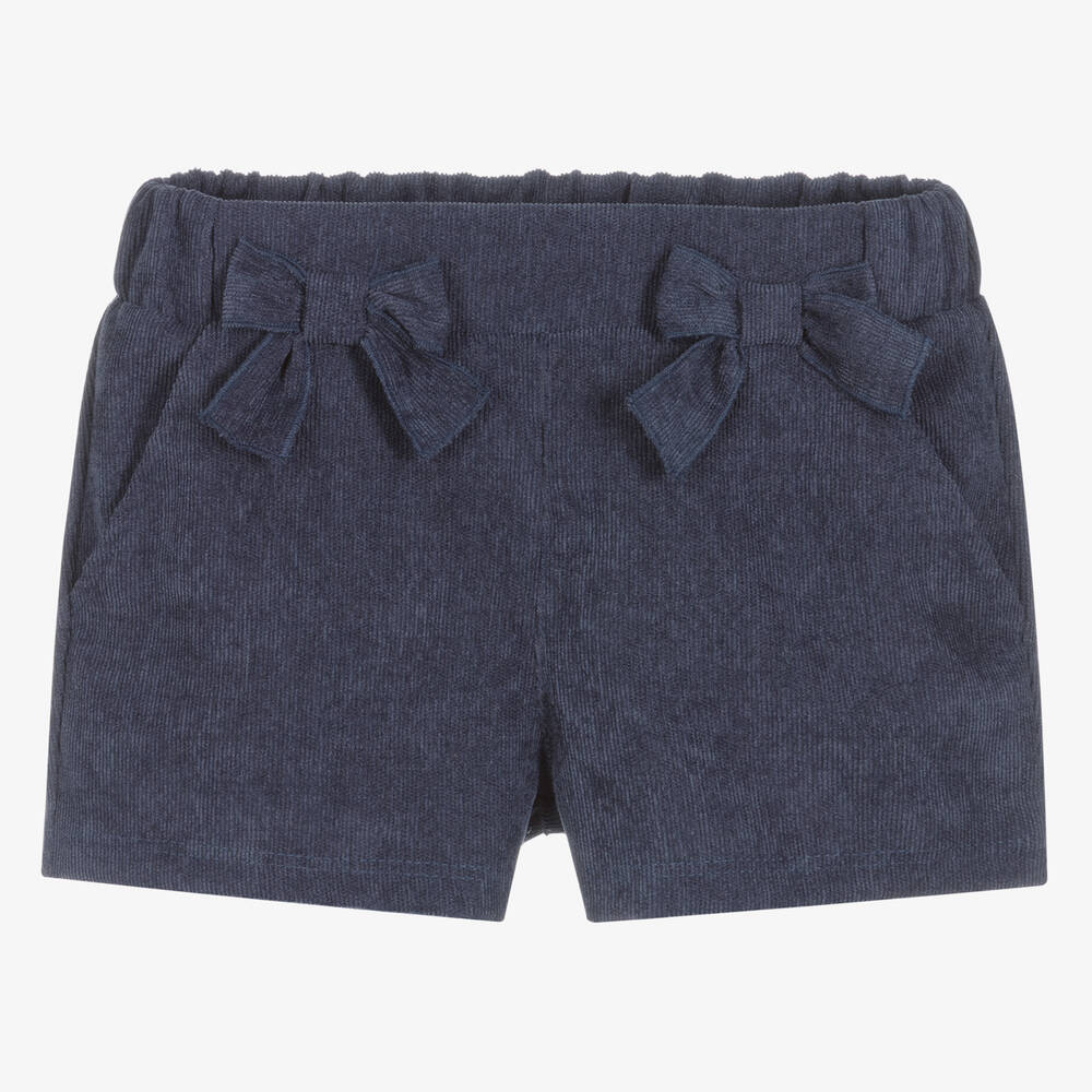 Everything Must Change - Girls Blue Corduroy Shorts | Childrensalon