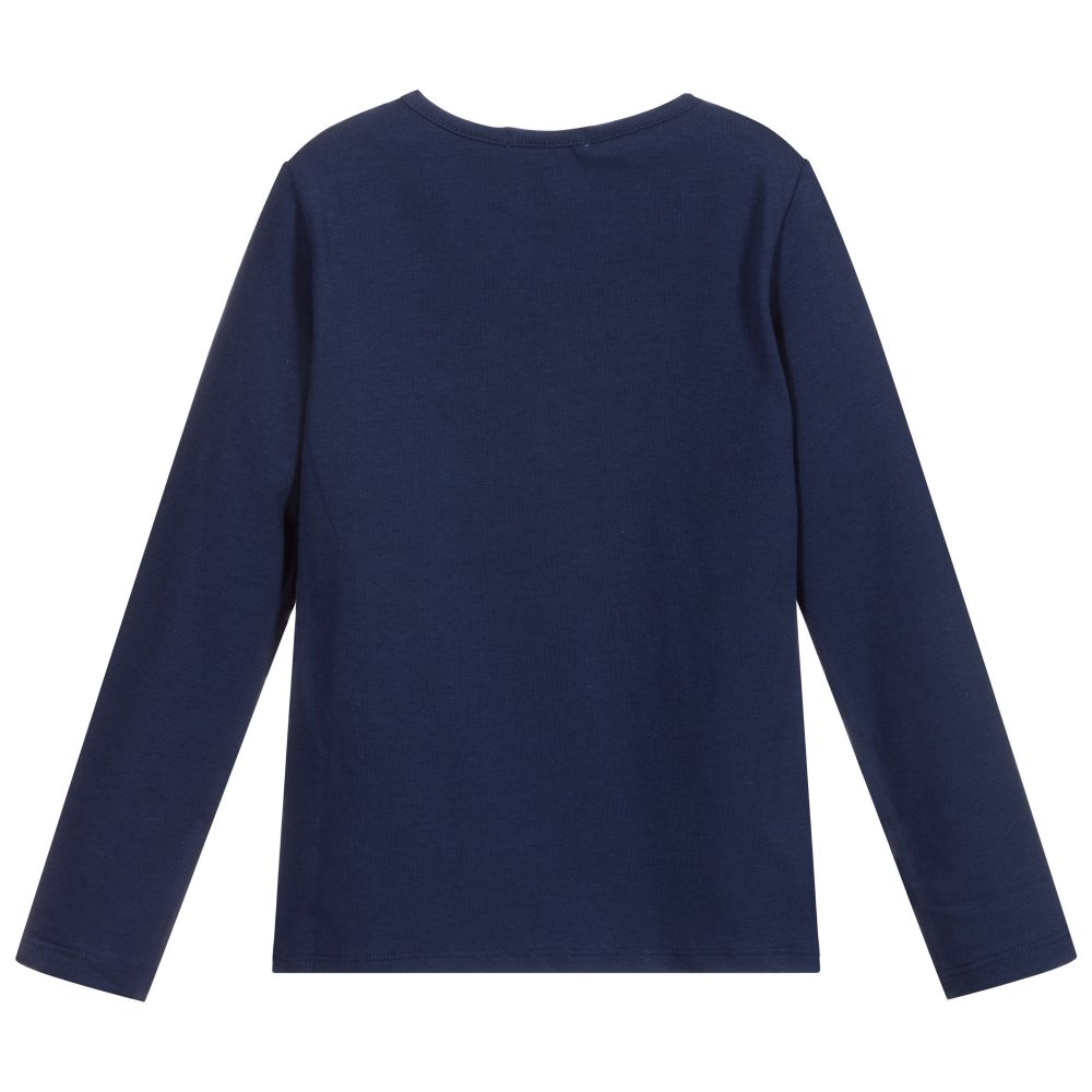 Everything Must Change-Girls Blue Cotton Top | Childrensalon Outlet
