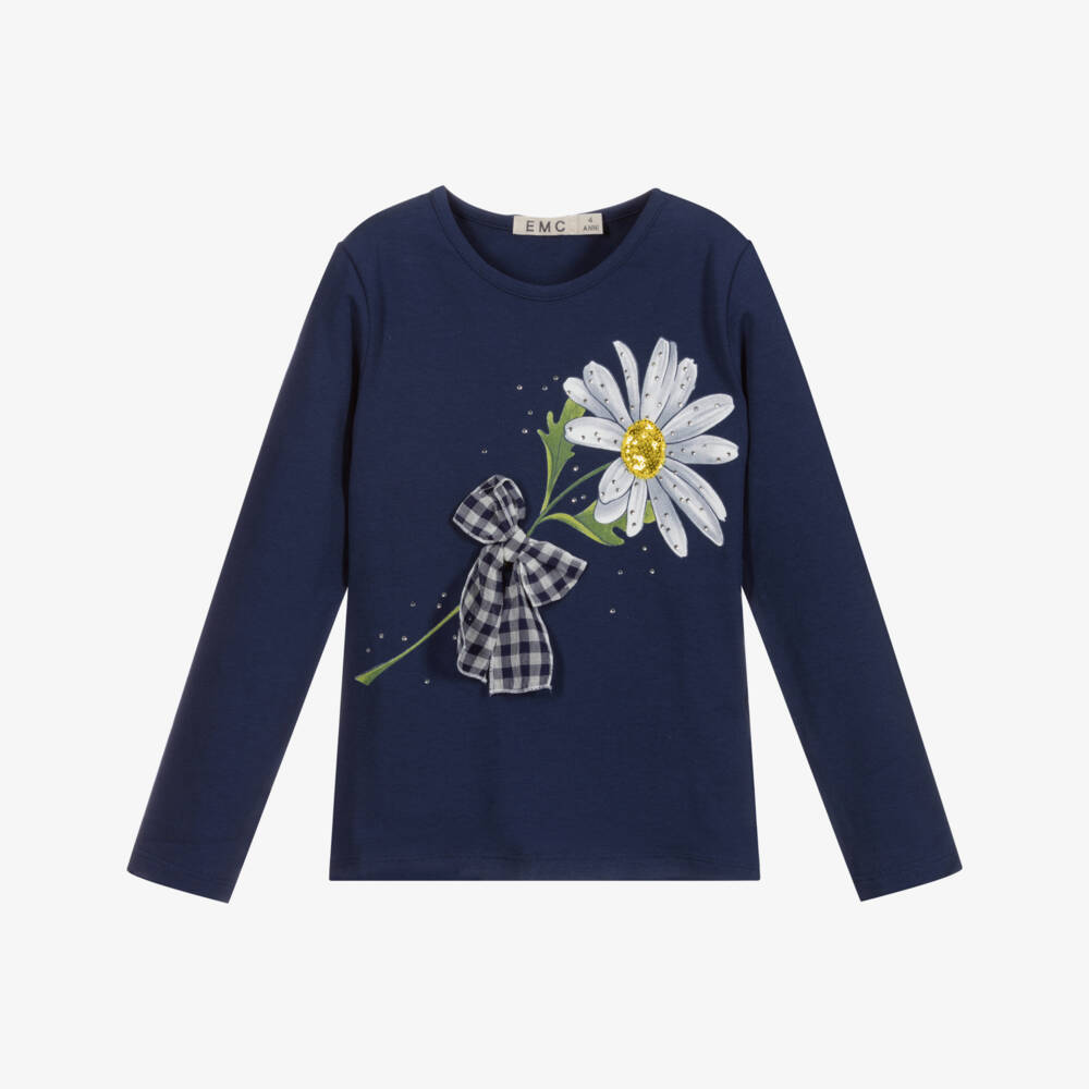 Everything Must Change-Girls Blue Cotton Top | Childrensalon Outlet
