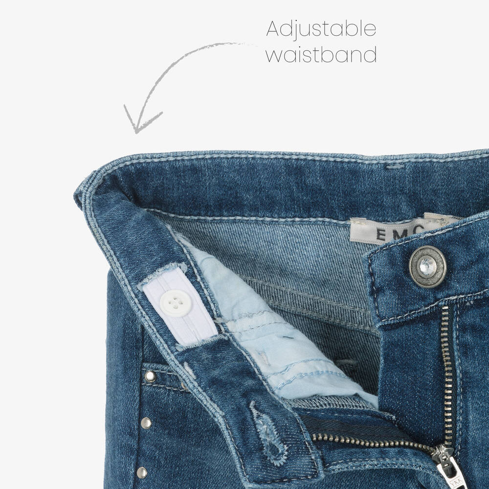 Everything Must Change-Girls Blue Studded Denim Jeans | Childrensalon Outlet