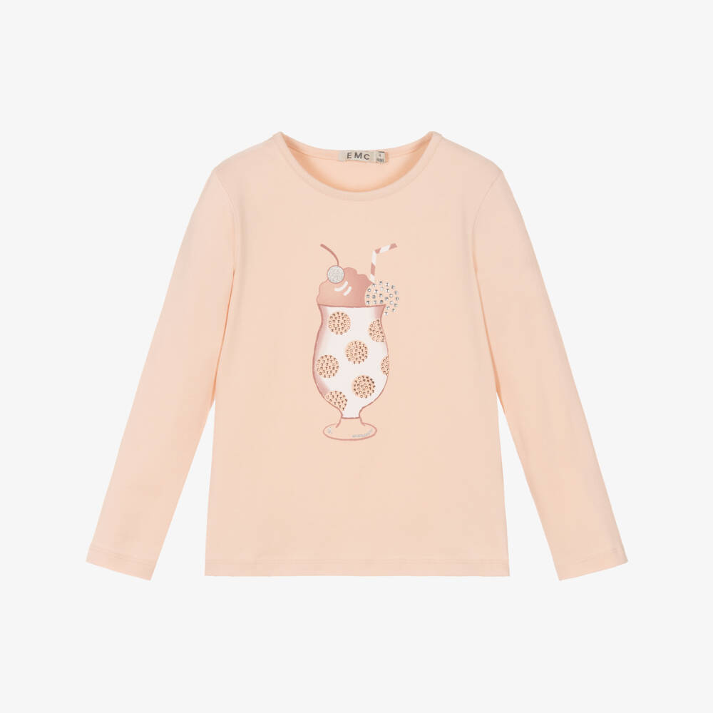 Everything Must Change-Girls Blush Milkshake Graphic Tee | Childrensalon Outlet