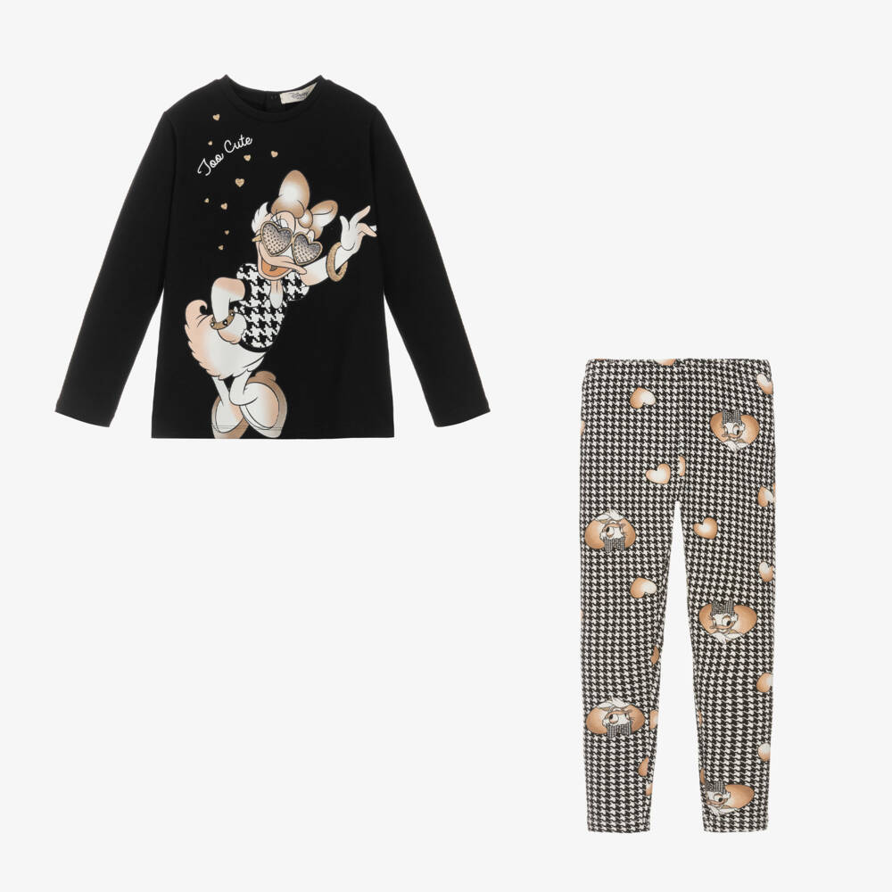 Everything Must Change-Girls Charcoal Disney Leggings Ensemble | Childrensalon Outlet