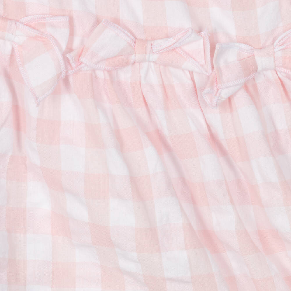 Everything Must Change-Girls Checked Pink & White Dress | Childrensalon Outlet