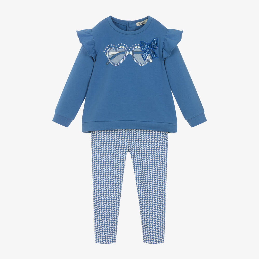 Everything Must Change-Girls Cozy Blue Legging Ensemble | Childrensalon Outlet