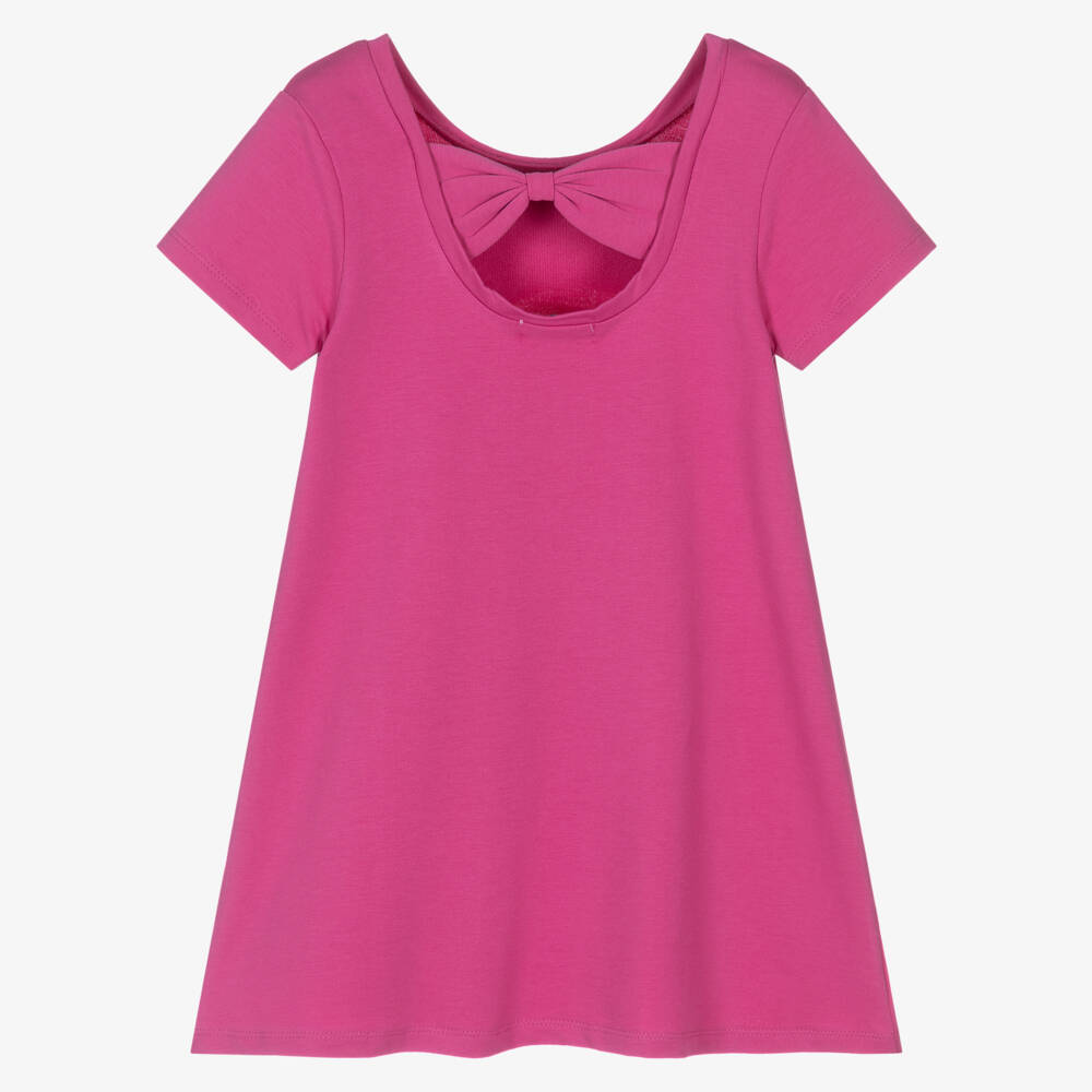 Everything Must Change-Girls Fuchsia Cotton Minnie Dress | Childrensalon Outlet