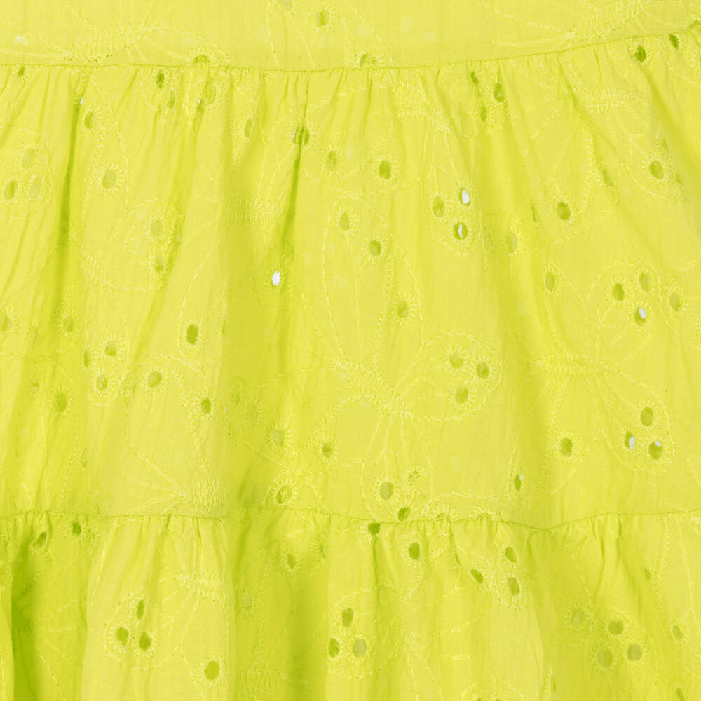 Everything Must Change-Girls Green Broderie Anglaise Butterfly Dress | Childrensalon Outlet