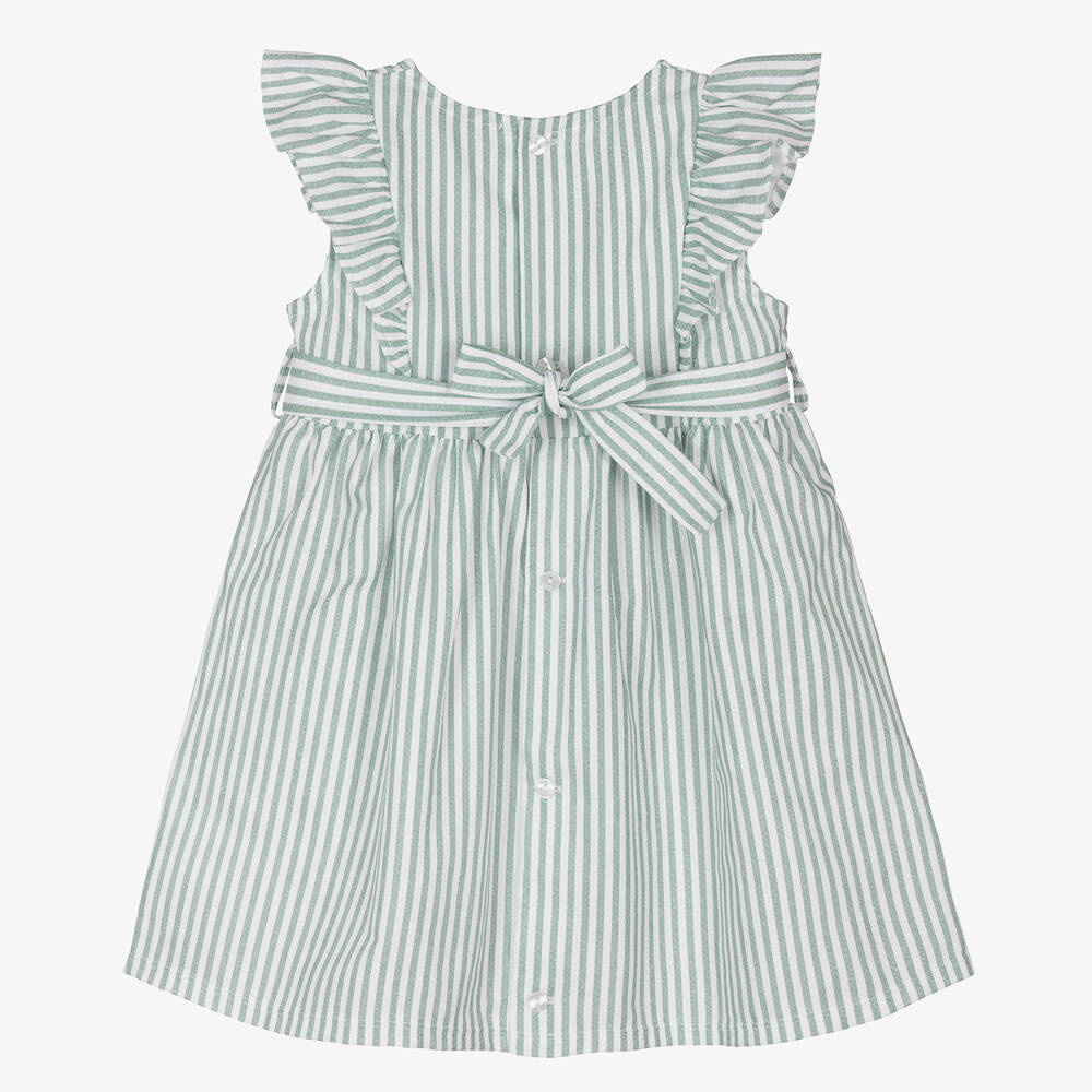 Everything Must Change-Белое платье в зеленую полоску | Childrensalon Outlet