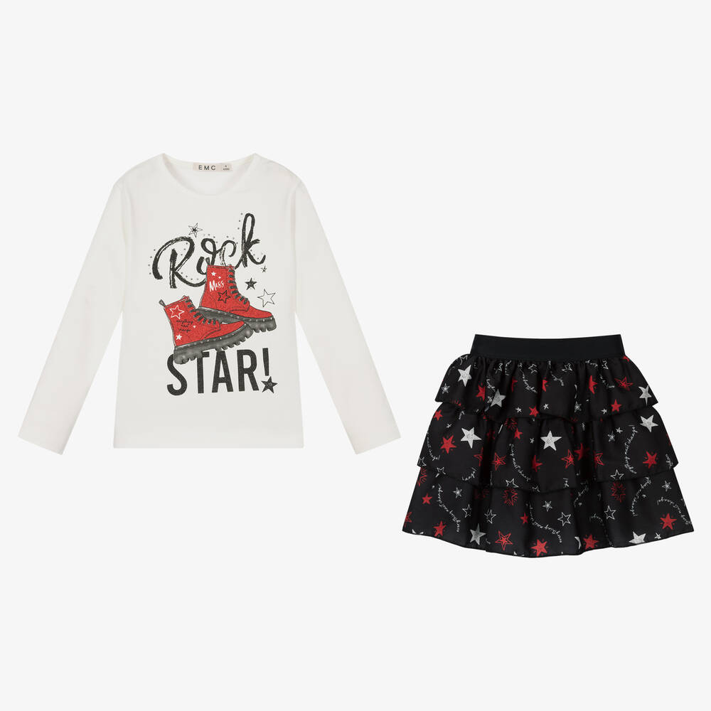 Everything Must Change-Кремовый топ и черная юбка | Childrensalon Outlet