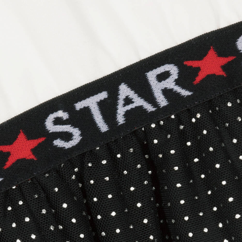 Everything Must Change-Girls Ivory & Black Tulle Dress | Childrensalon Outlet