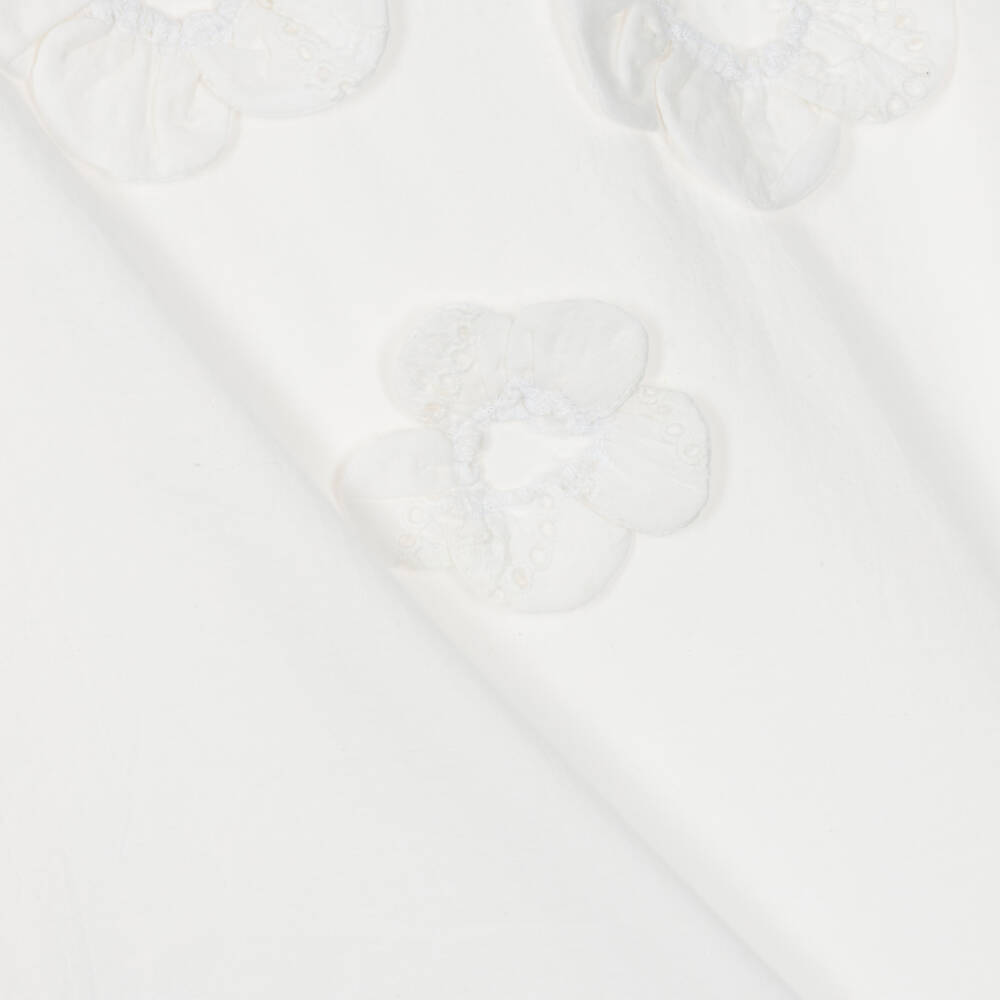 Everything Must Change-Girls Ivory Broderie Flower Dress | Childrensalon Outlet