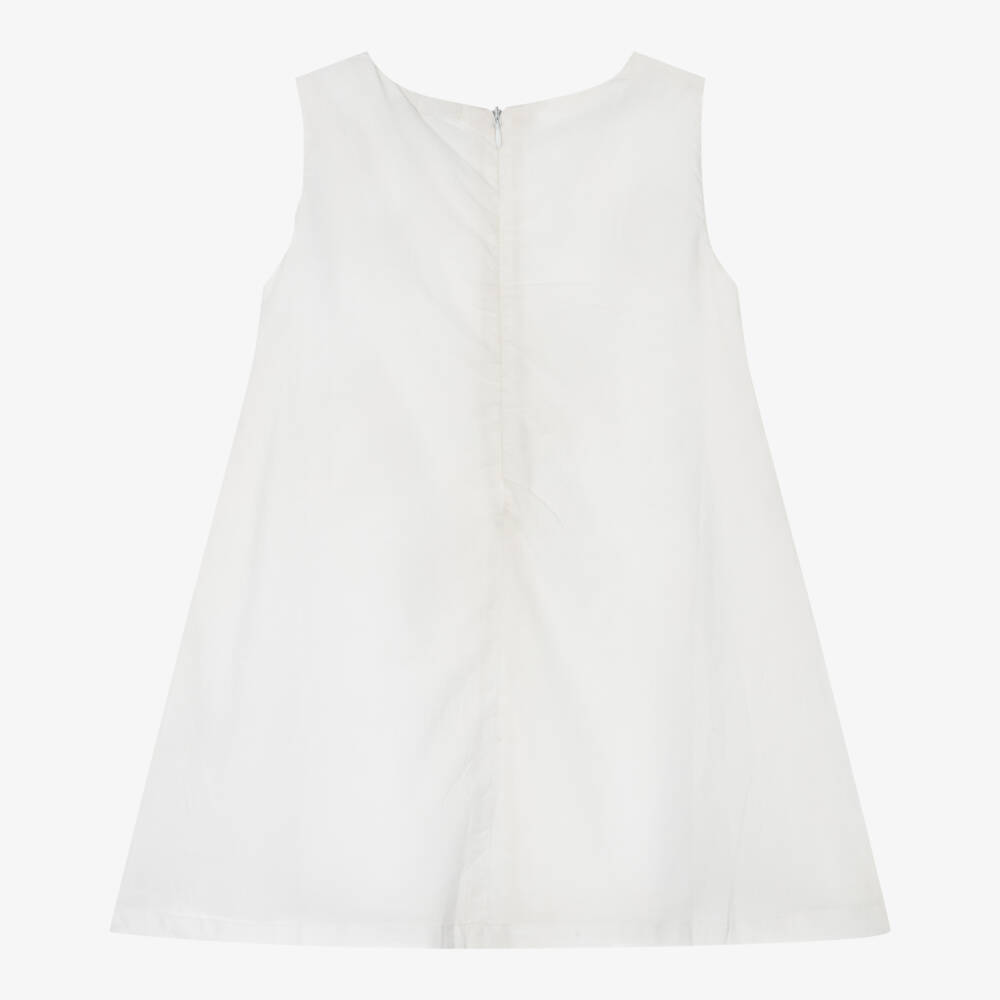 Everything Must Change-Girls Ivory Broderie Flower Dress | Childrensalon Outlet