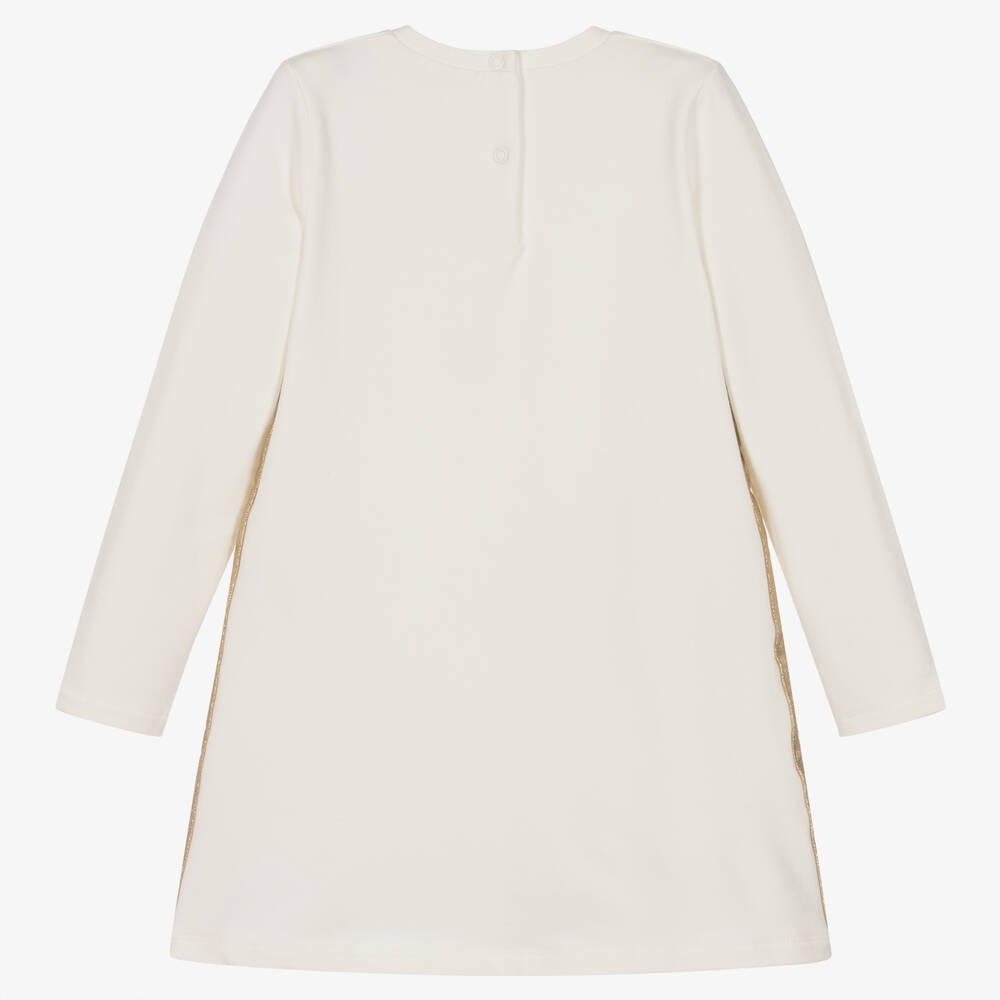 Everything Must Change-Girls Ivory Cotton Disney Dress | Childrensalon Outlet