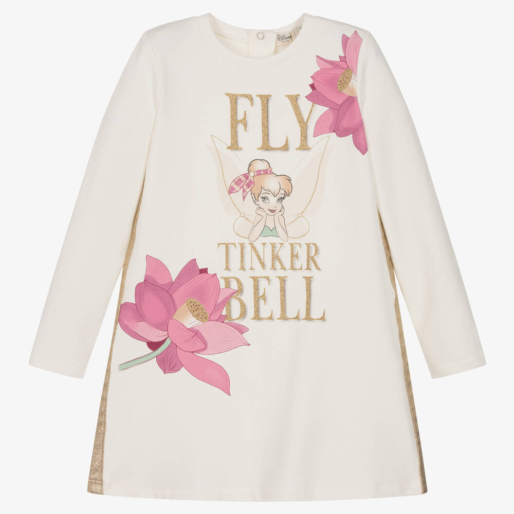 Everything Must Change - Girls Ivory Cotton Disney Dress | Childrensalon