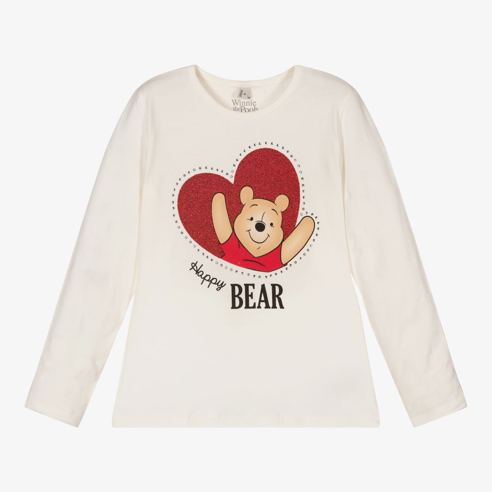Everything Must Change-Girls Ivory Cotton Disney Top | Childrensalon Outlet