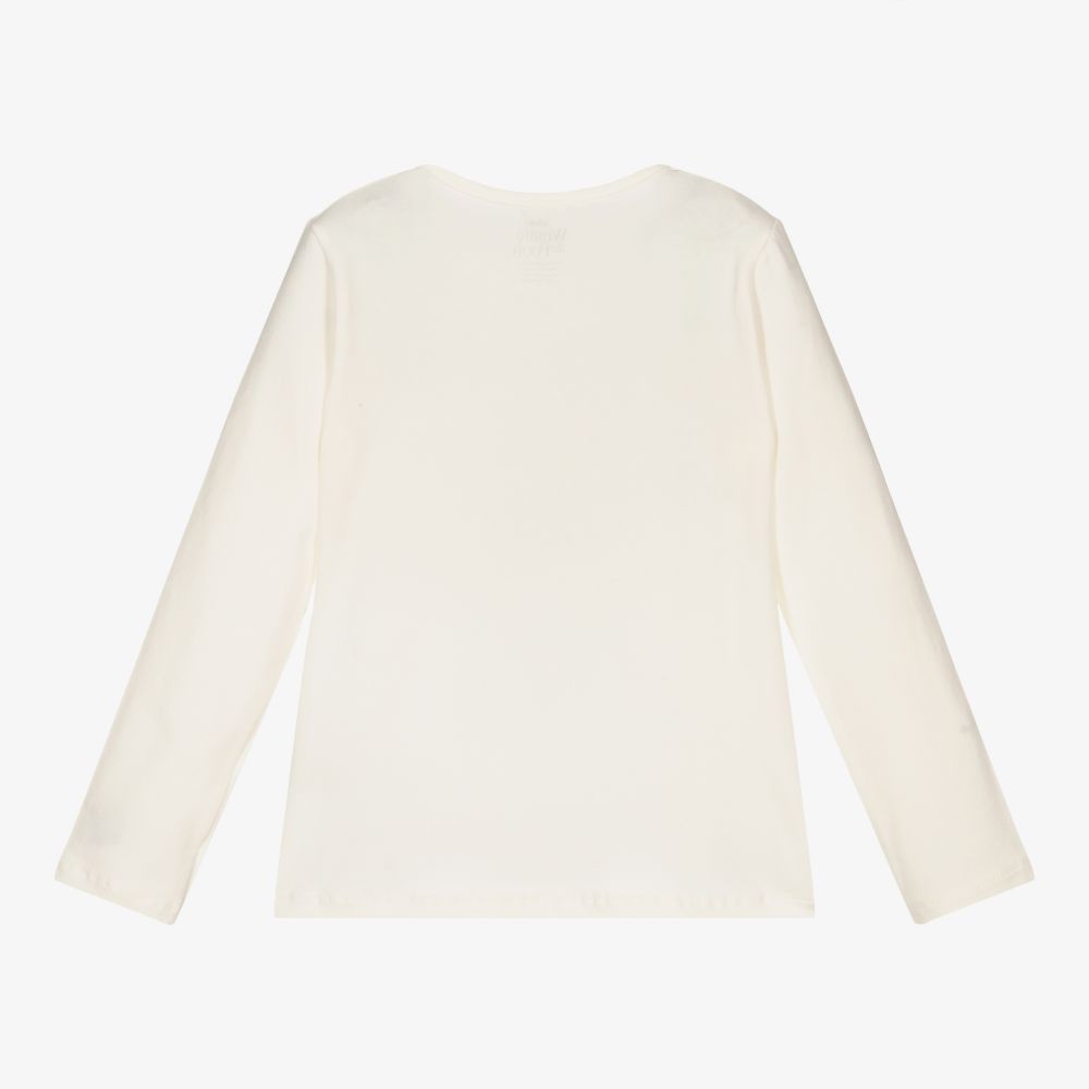 Everything Must Change-Кремовый хлопковый топ Disney для девочек | Childrensalon Outlet