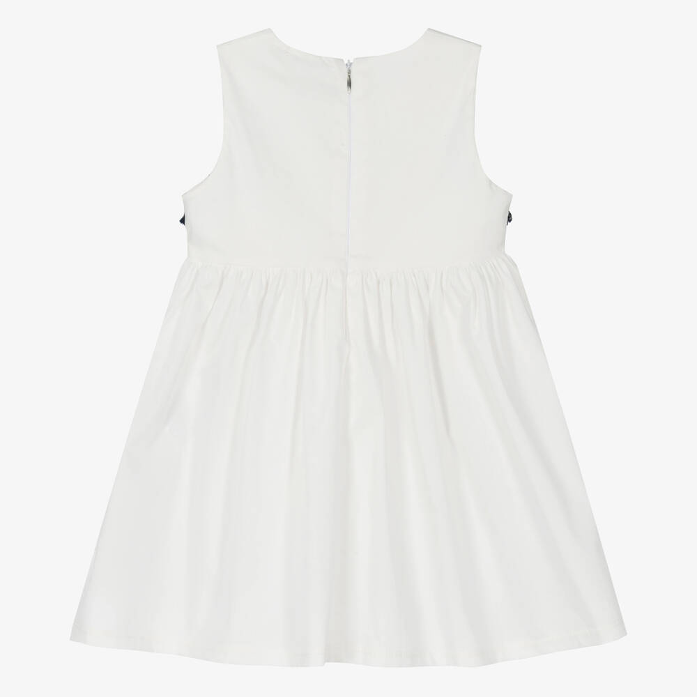 Everything Must Change-Girls Ivory Cotton Fringed Dress | Childrensalon Outlet