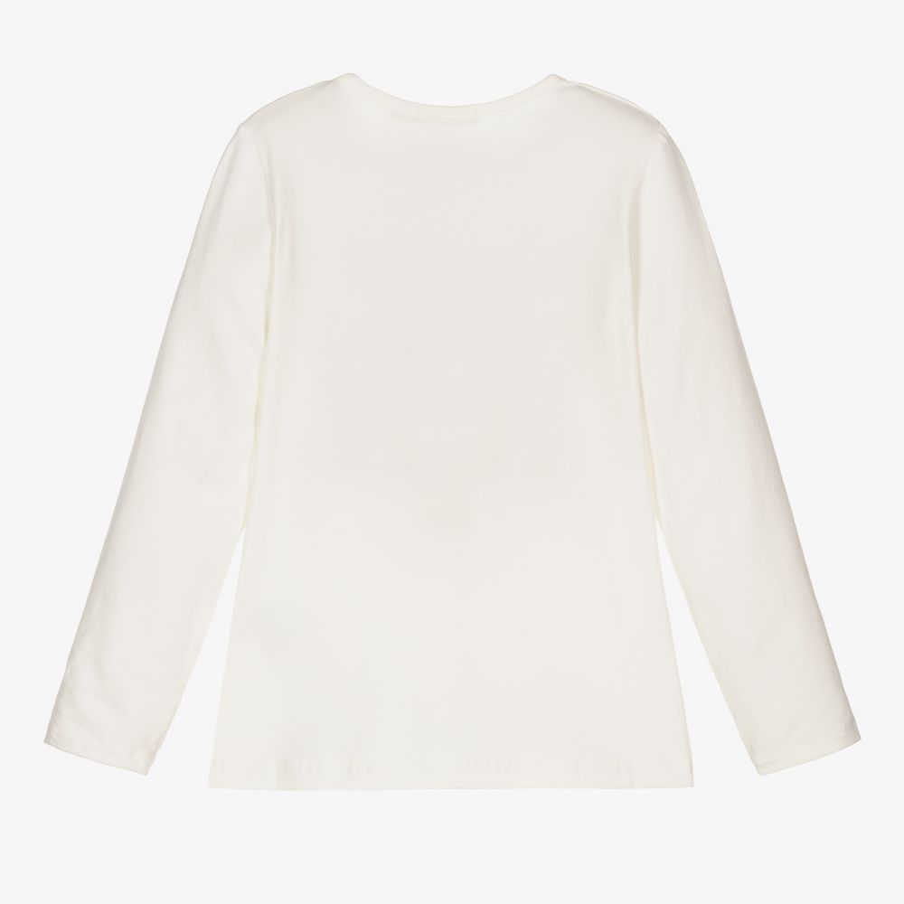 Everything Must Change-Кремовый хлопковый топ для девочек | Childrensalon Outlet