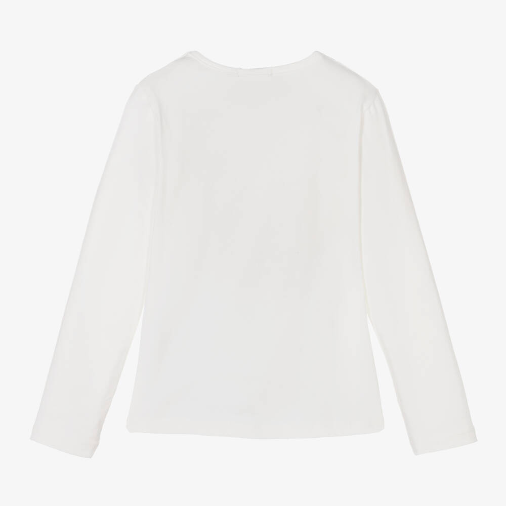 Everything Must Change-Кремовый хлопковый топ для девочек | Childrensalon Outlet