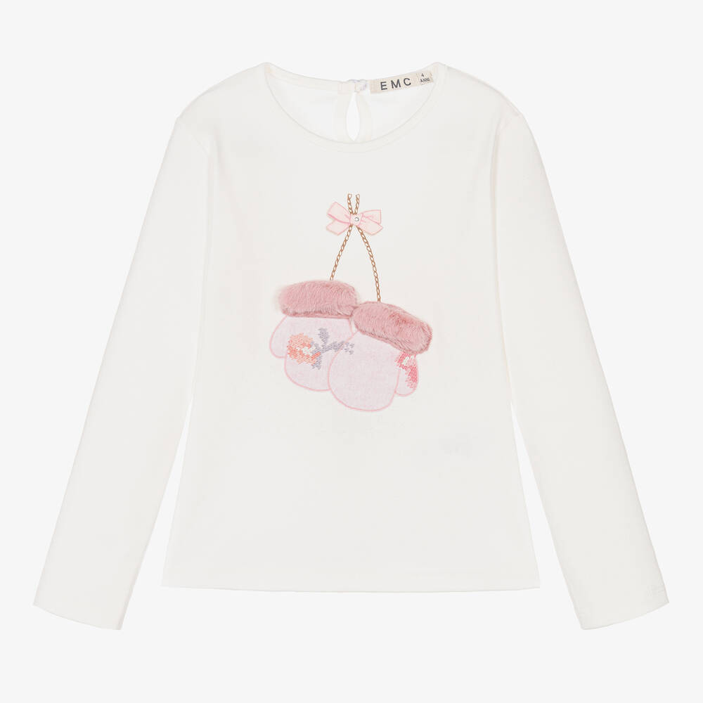 Everything Must Change - Girls Ivory Cotton Top | Childrensalon