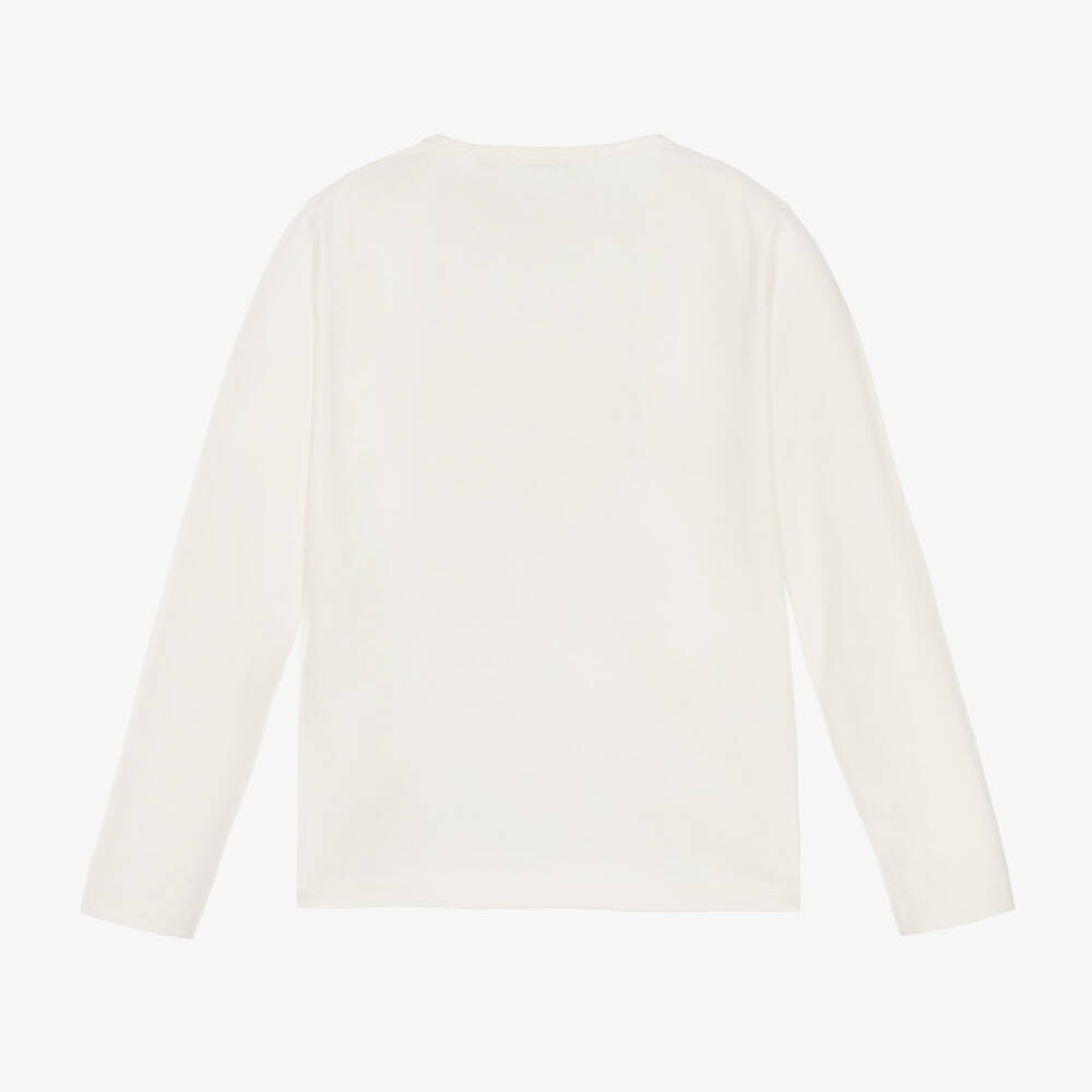 Everything Must Change-Girls Ivory Disney Cotton Tee | Childrensalon Outlet