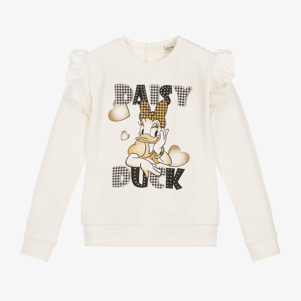 Everything Must Change-Girls Ivory Disney Print Jumper | Childrensalon Outlet