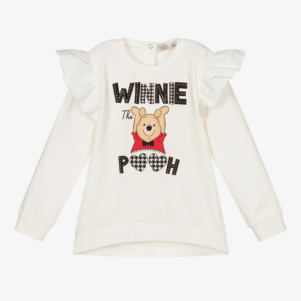 Everything Must Change - Girls Ivory Disney Sweatshirt | Childrensalon