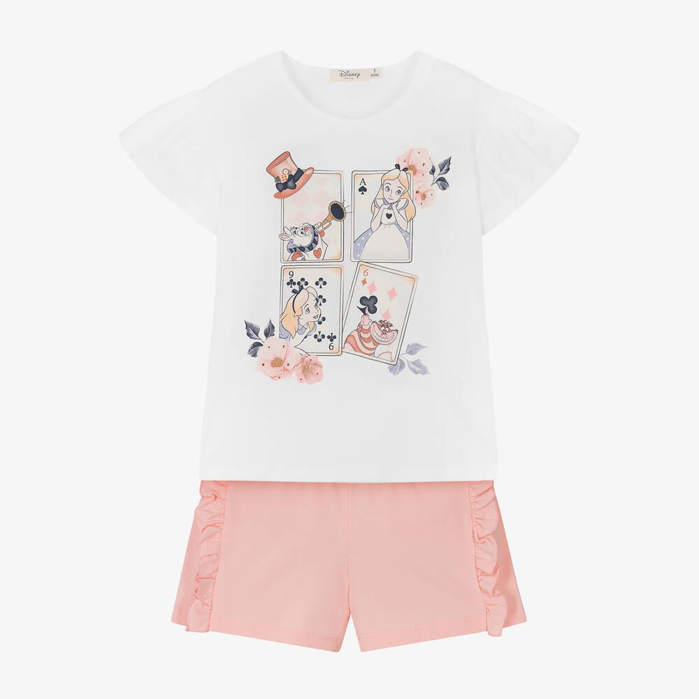 Everything Must Change - Кремовая футболка Disney и розовые шорты | Childrensalon