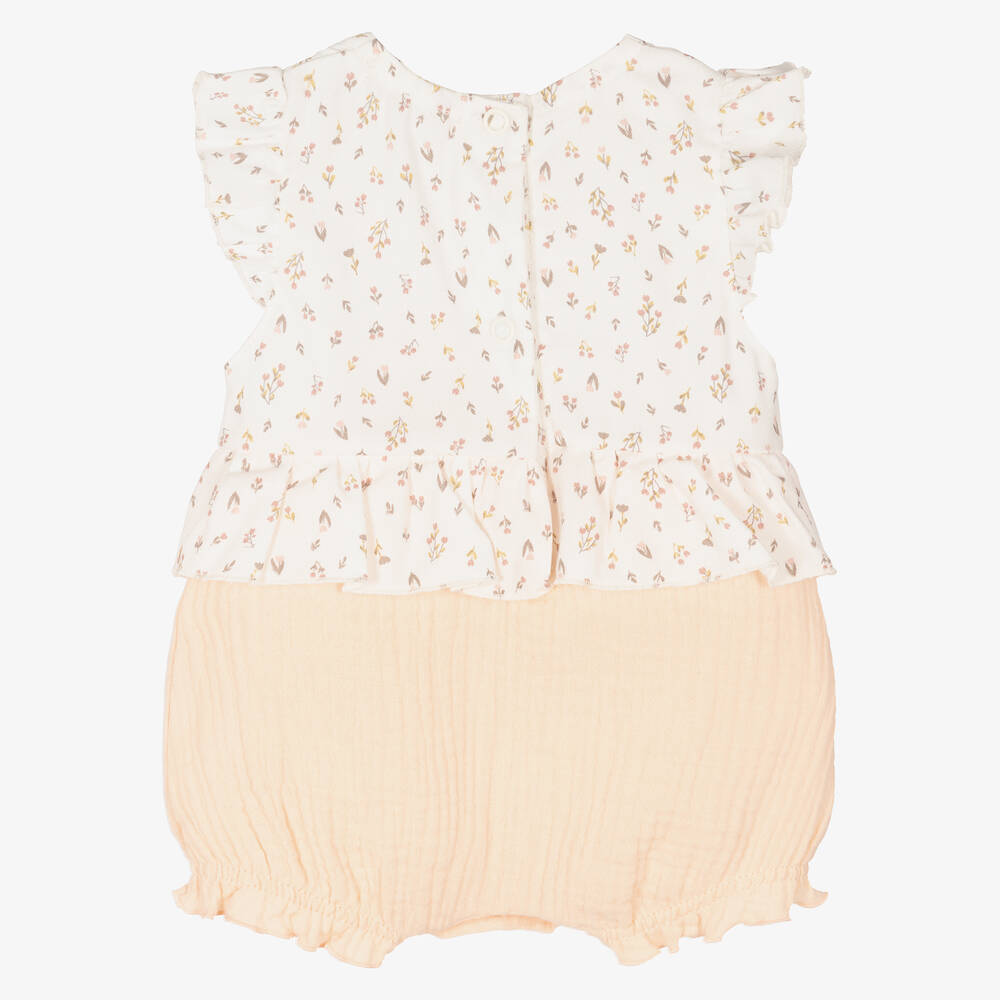 Everything Must Change-Кремово-розовый песочник в цветочек | Childrensalon Outlet