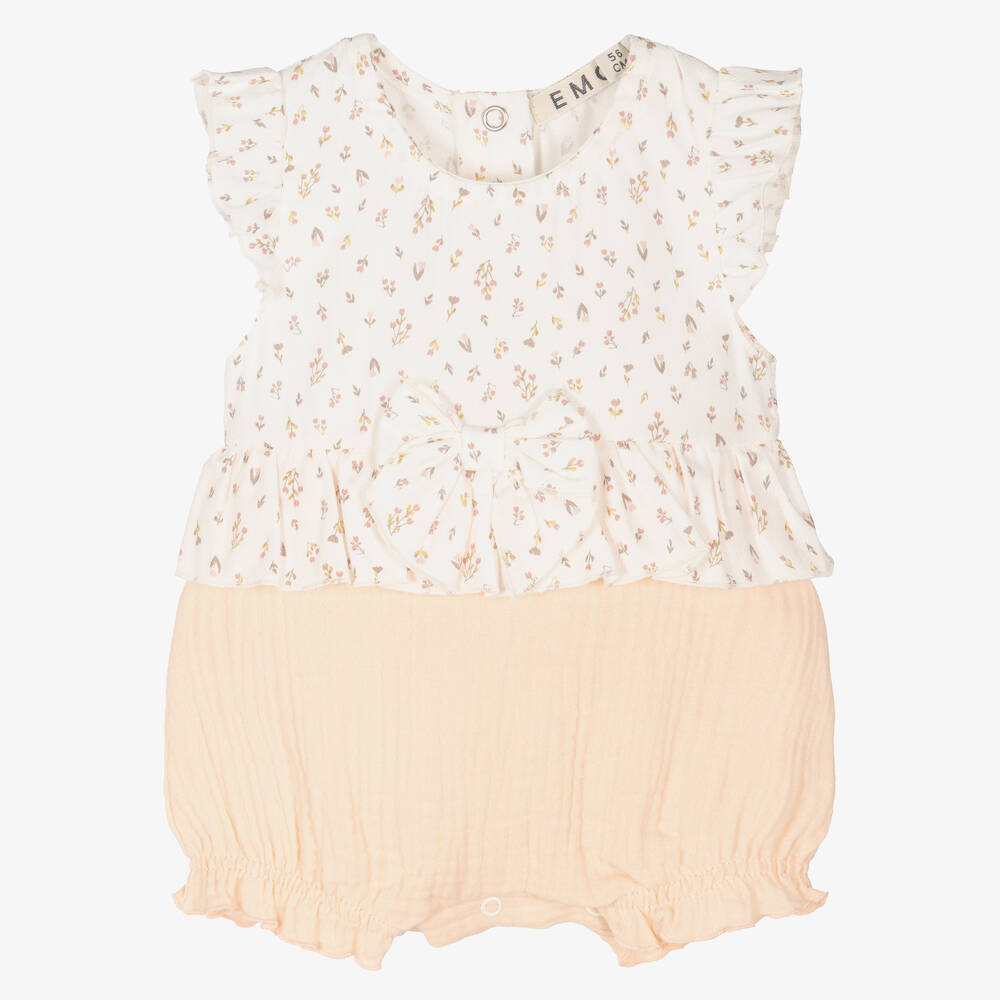 Everything Must Change-Girls Ivory & Pink Floral Shortie | Childrensalon Outlet
