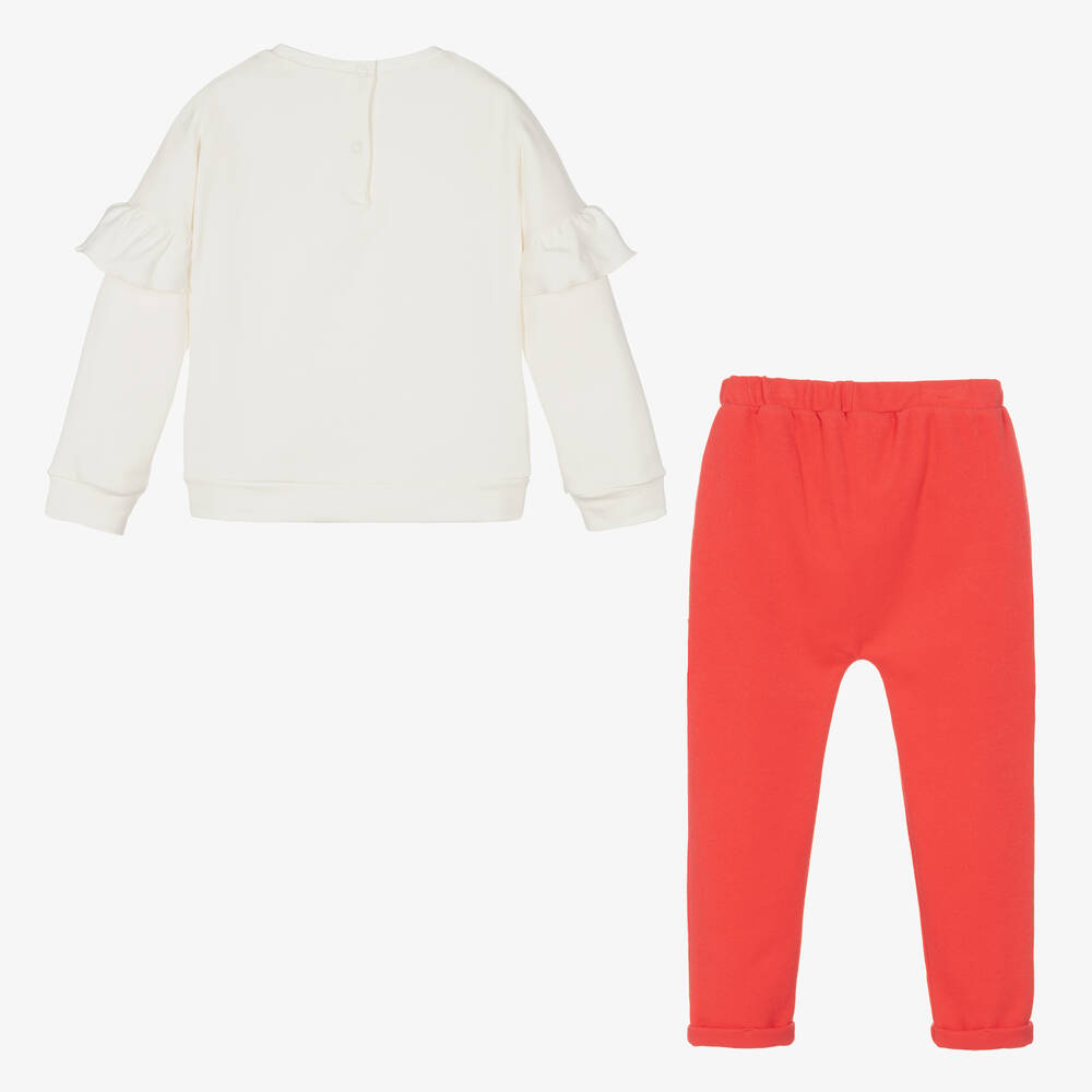 Pantalon rouge fille outlet