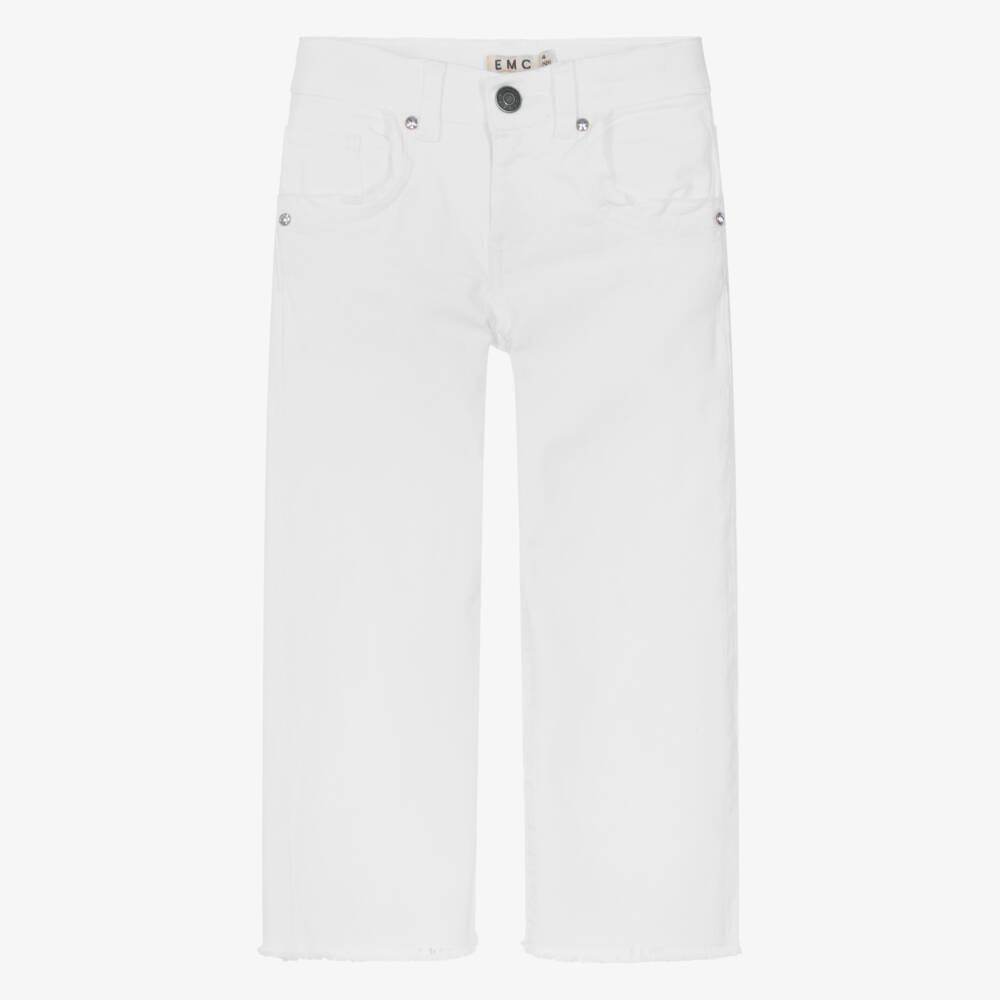 Everything Must Change-Кремовые брюки из твила с широкими штанинами для девочек | Childrensalon Outlet