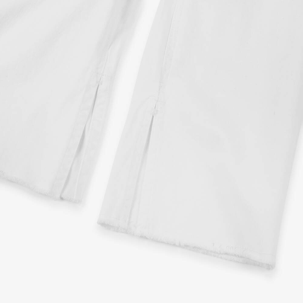 Everything Must Change-Кремовые брюки из твила с широкими штанинами для девочек | Childrensalon Outlet