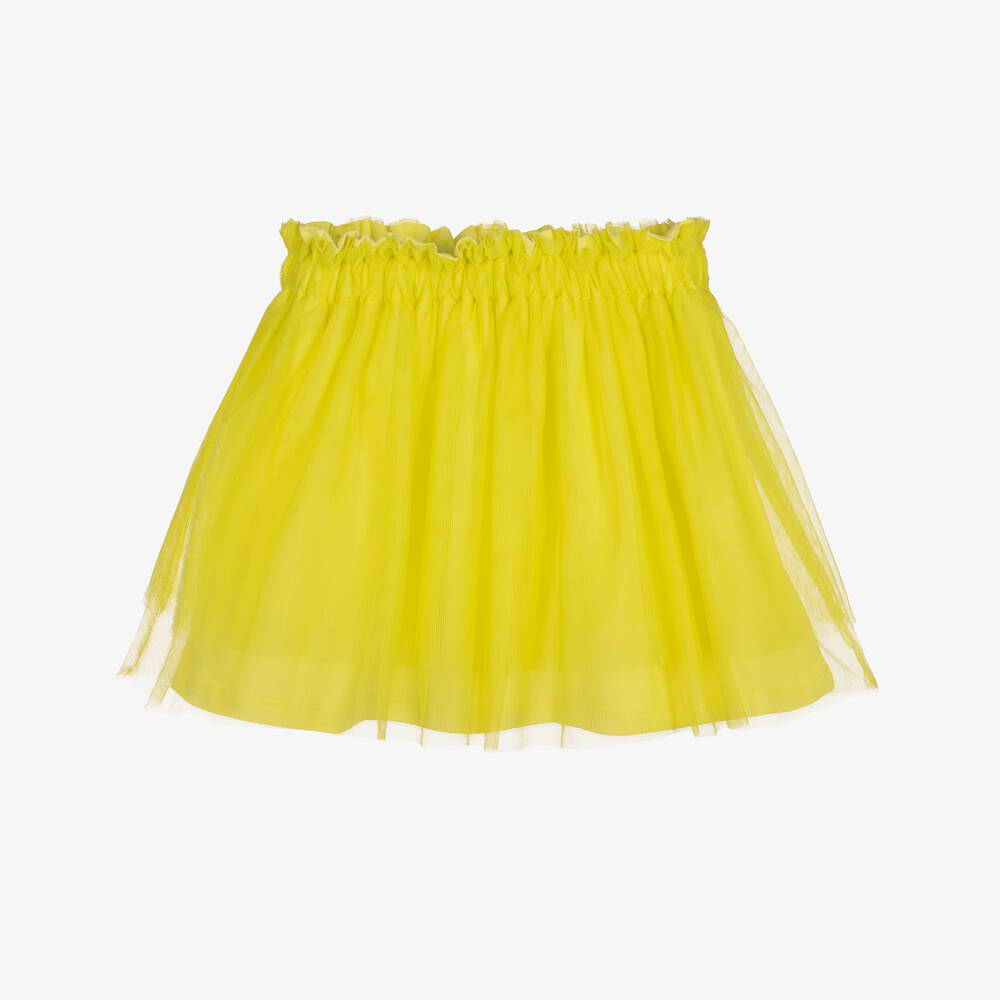 Everything Must Change - Неоново-желтая юбка из джерси и тюля | Childrensalon