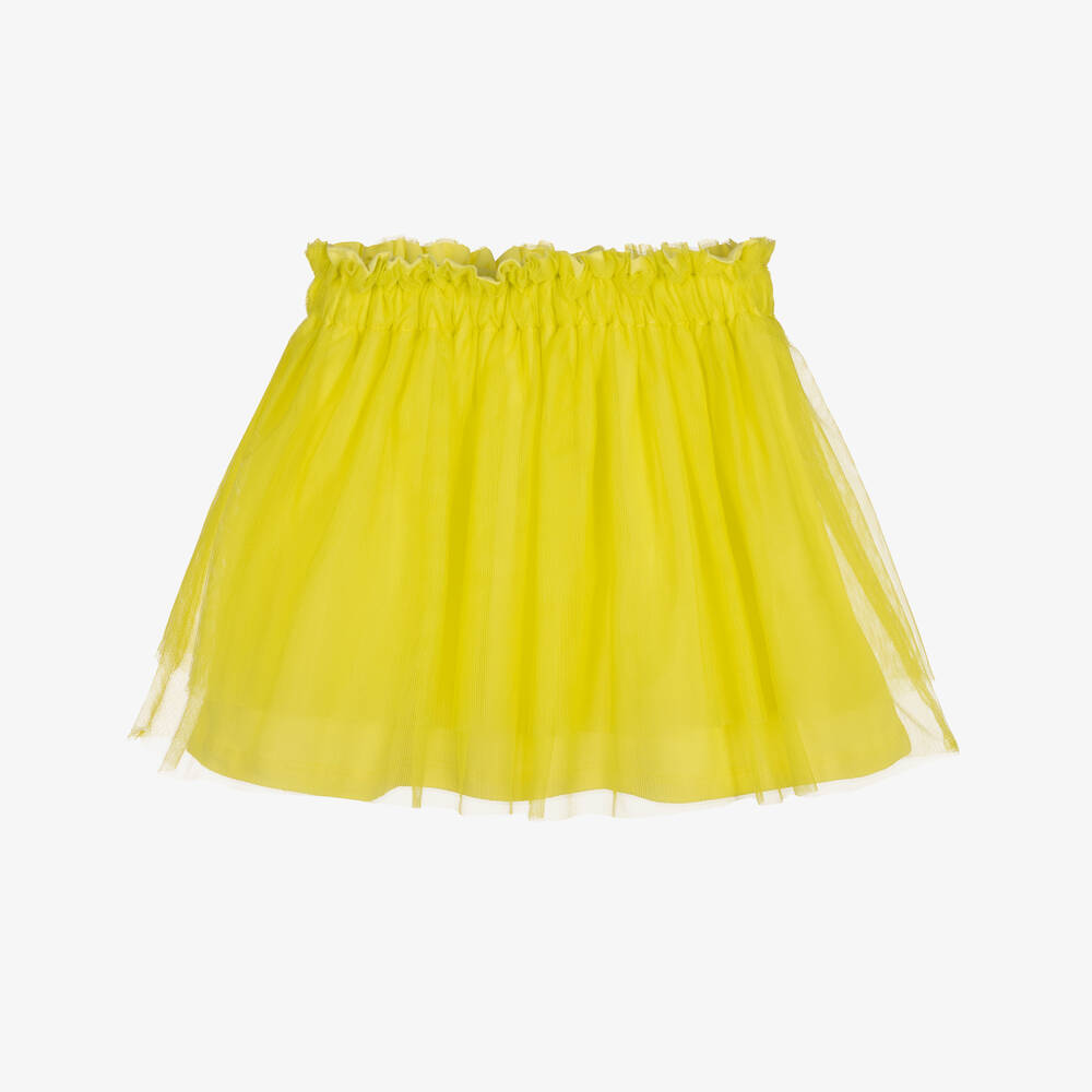 Everything Must Change - Jupe jaune fluo en jersey et tulle | Childrensalon