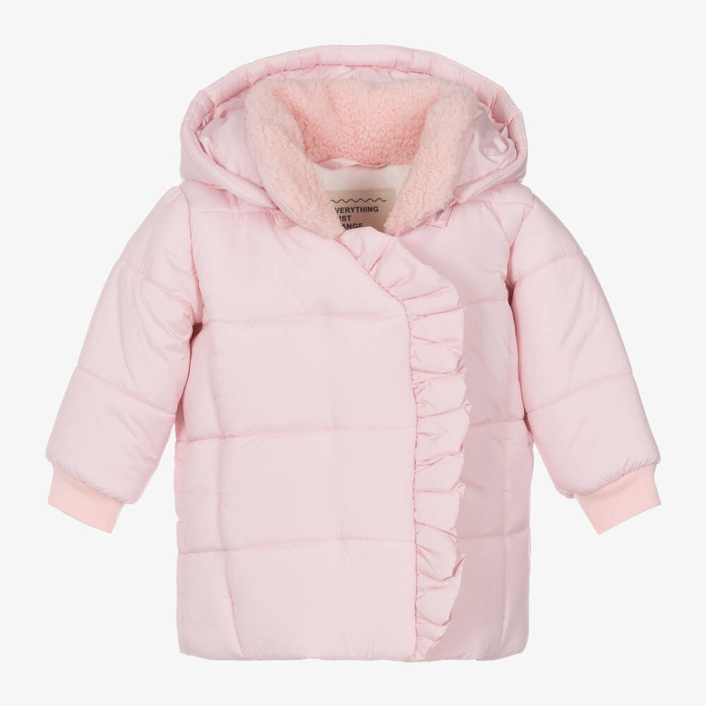 Everything Must Change-Розовая пуховая куртка с капюшоном для девочек | Childrensalon Outlet