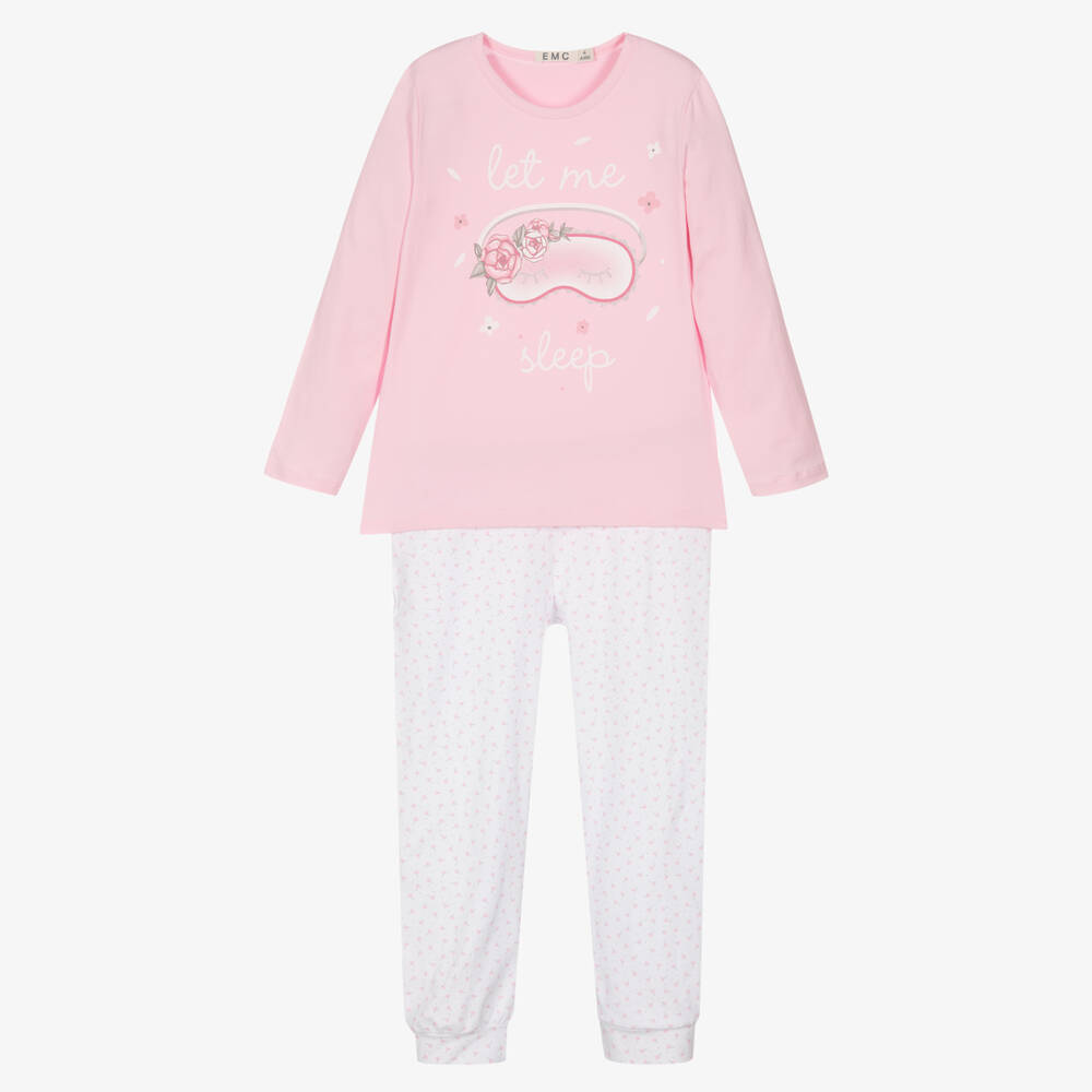 Everything Must Change-Длинная розовая пижама из хлопка | Childrensalon Outlet