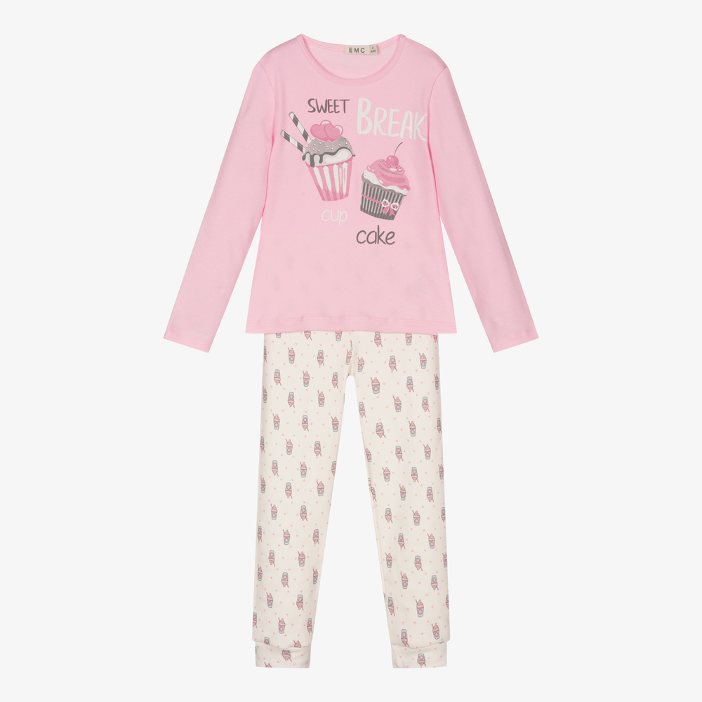 Everything Must Change - Розовая пижама из хлопка для девочек | Childrensalon