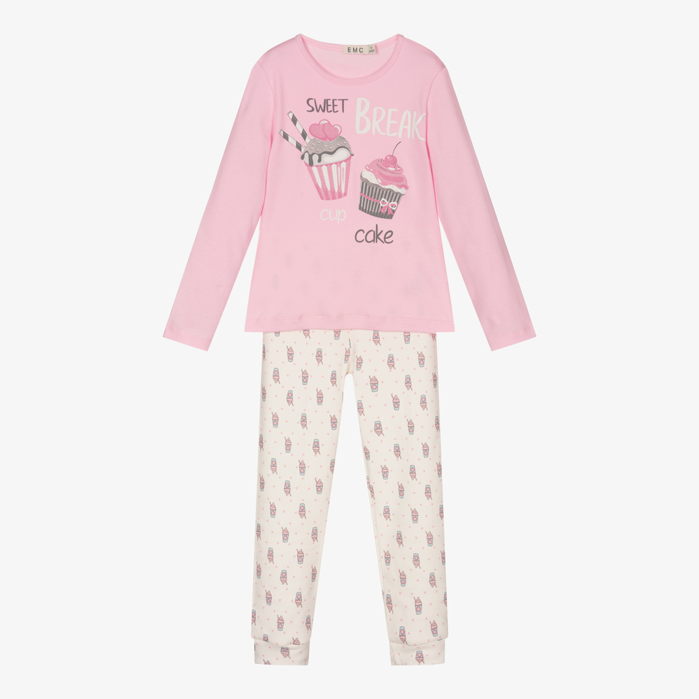 Everything Must Change Pyjama Rose En Coton Fille Childrensalon Outlet