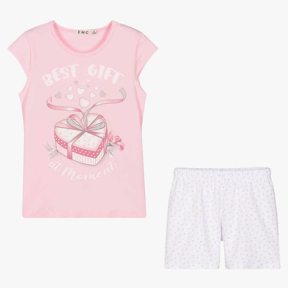 Everything Must Change-Короткая розовая пижама из хлопка | Childrensalon Outlet