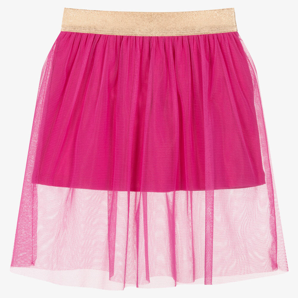 Everything Must Change-Girls Pink Cotton & Tulle Skirt | Childrensalon Outlet
