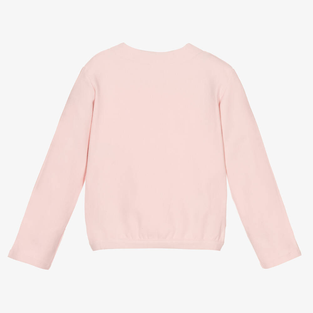 Everything Must Change-Girls Pink Cotton Zip-Up Top | Childrensalon Outlet