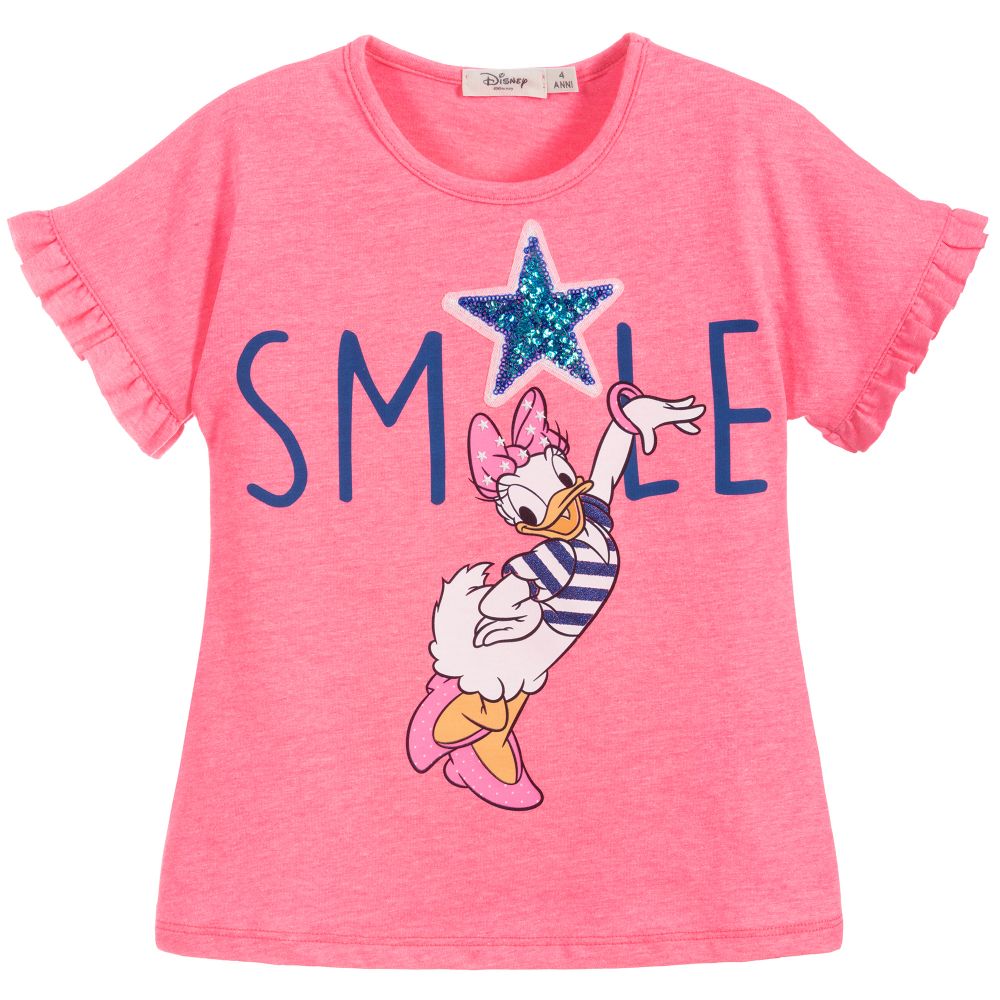 Everything Must Change - Girls Pink Disney T-Shirt | Childrensalon
