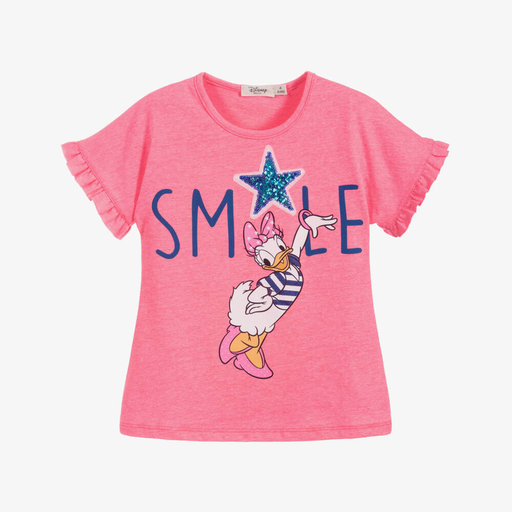 Everything Must Change-Girls Pink Disney T-Shirt | Childrensalon Outlet