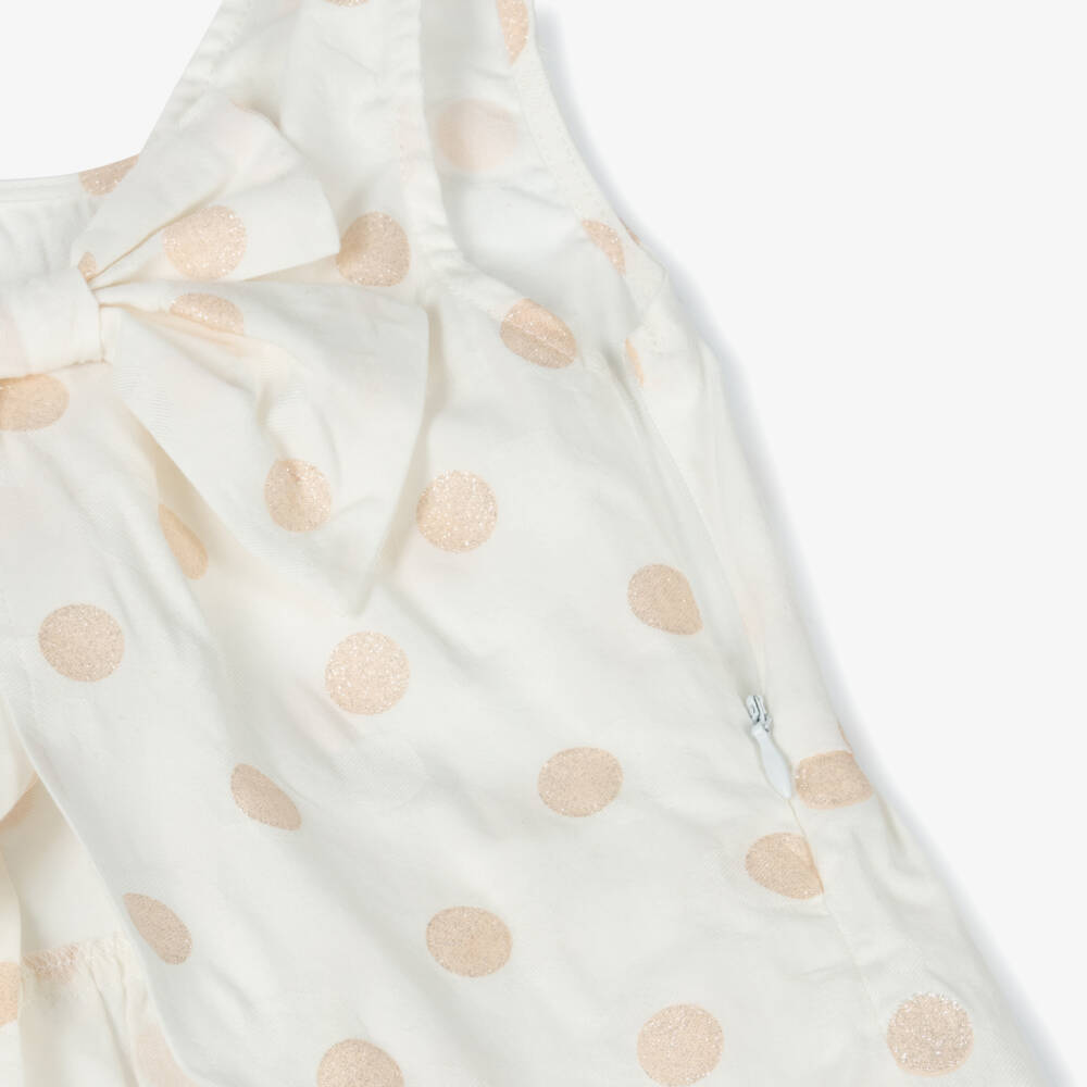 Everything Must Change-Girls Pink Dotted White Blouse | Childrensalon Outlet