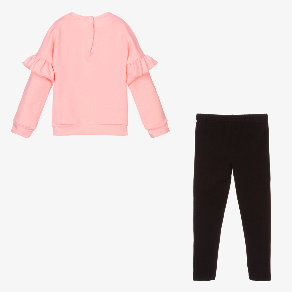 Everything Must Change-Розовый топ с сердцем и легинсы для девочек | Childrensalon Outlet