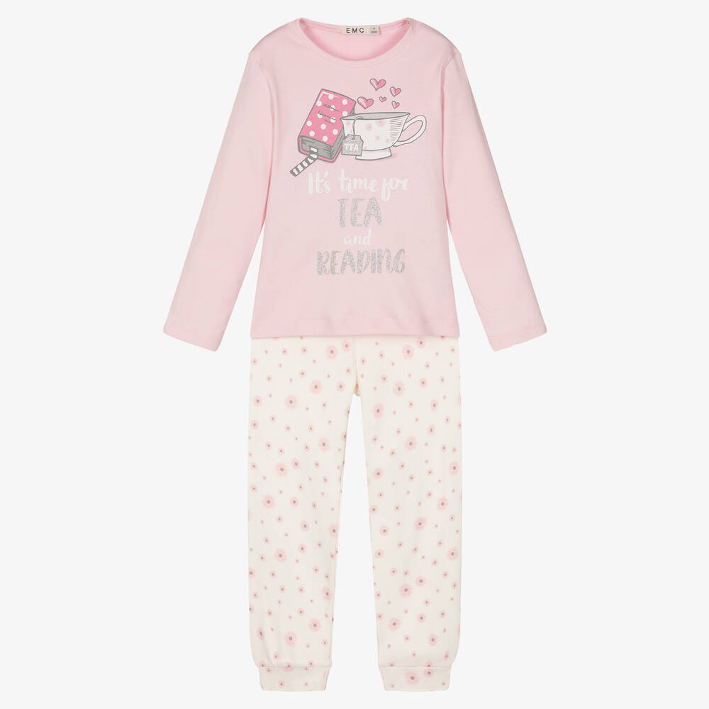 Everything Must Change - Girls Pink & Ivory Pyjamas | Childrensalon