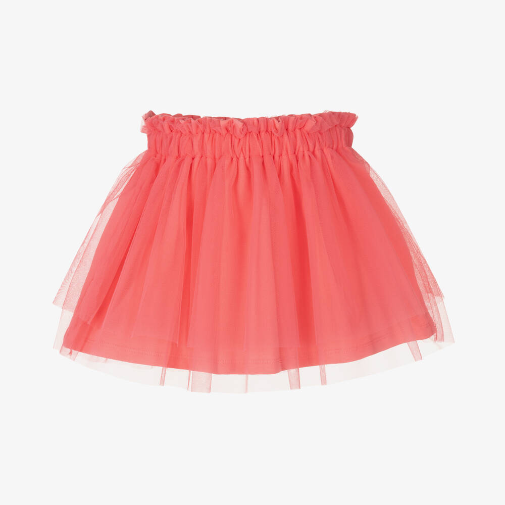Everything Must Change - Girls Pink Jersey & Tulle Skirt | Childrensalon