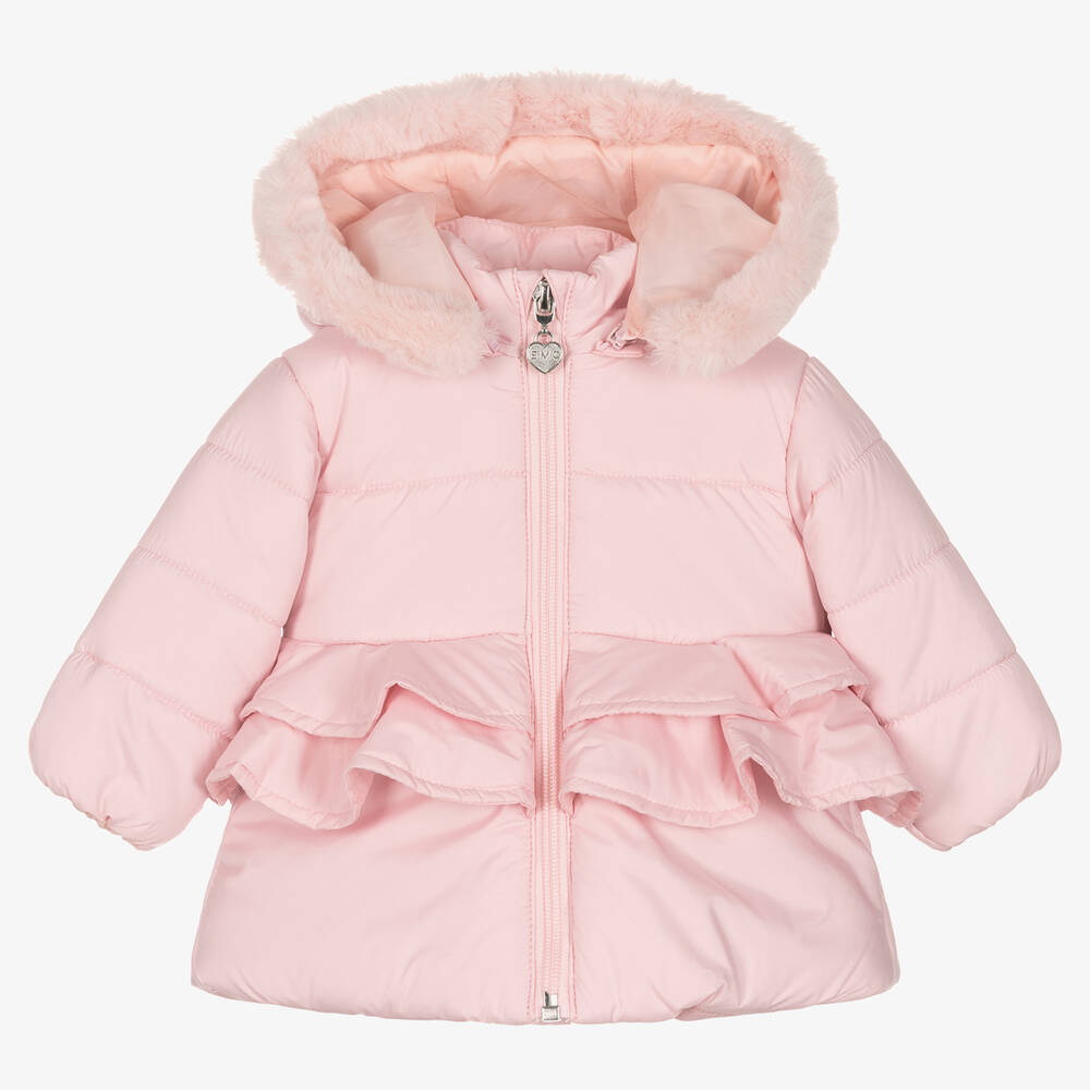 Everything Must Change - Doudoune rose à basques fille | Childrensalon