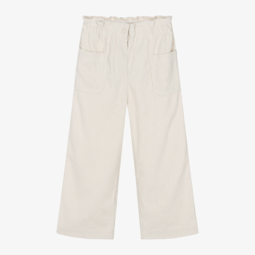 Everything Must Change-Girls Plush Beige Corduroy Pants | Childrensalon Outlet