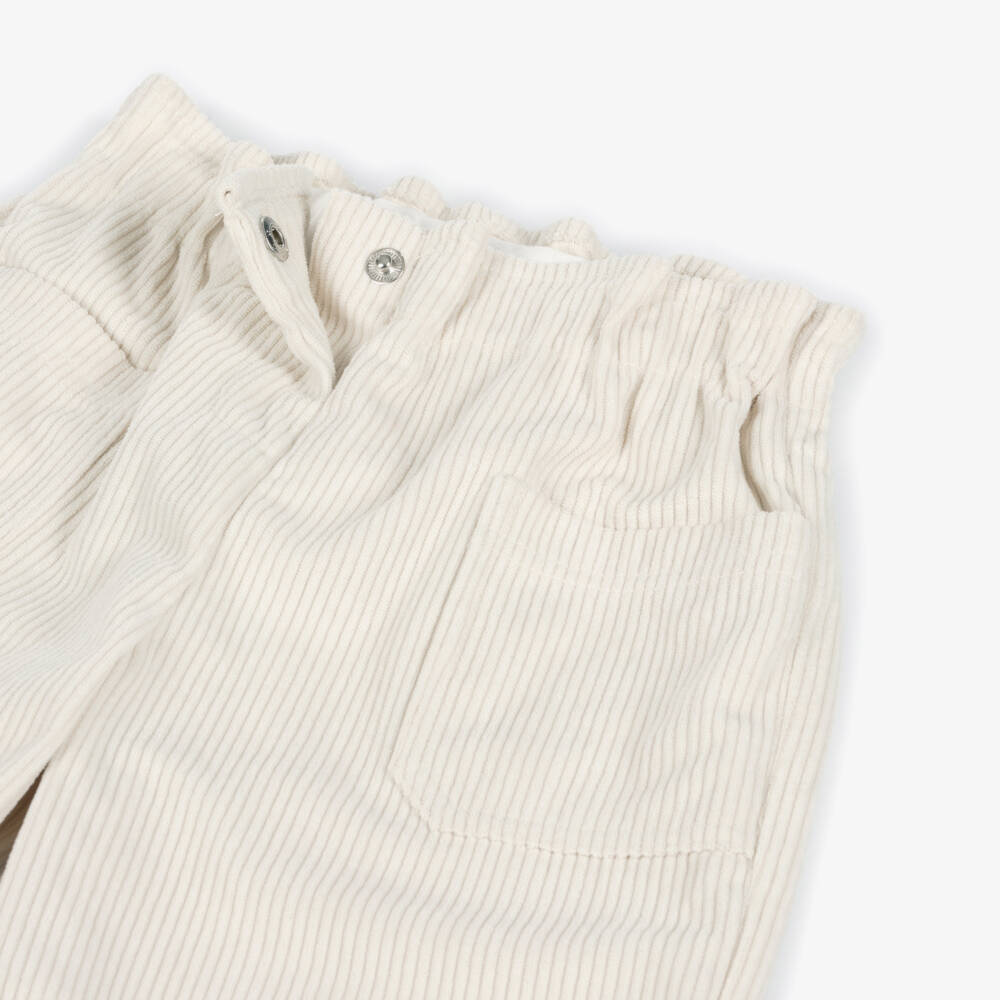 Everything Must Change-Girls Plush Beige Corduroy Pants | Childrensalon Outlet